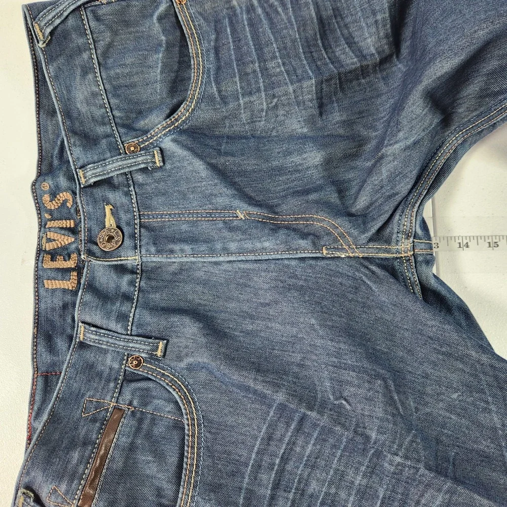Levis 514 Slim Straight Jeans Mens‎ 34x30 Dark Wash Blue Denim Pants